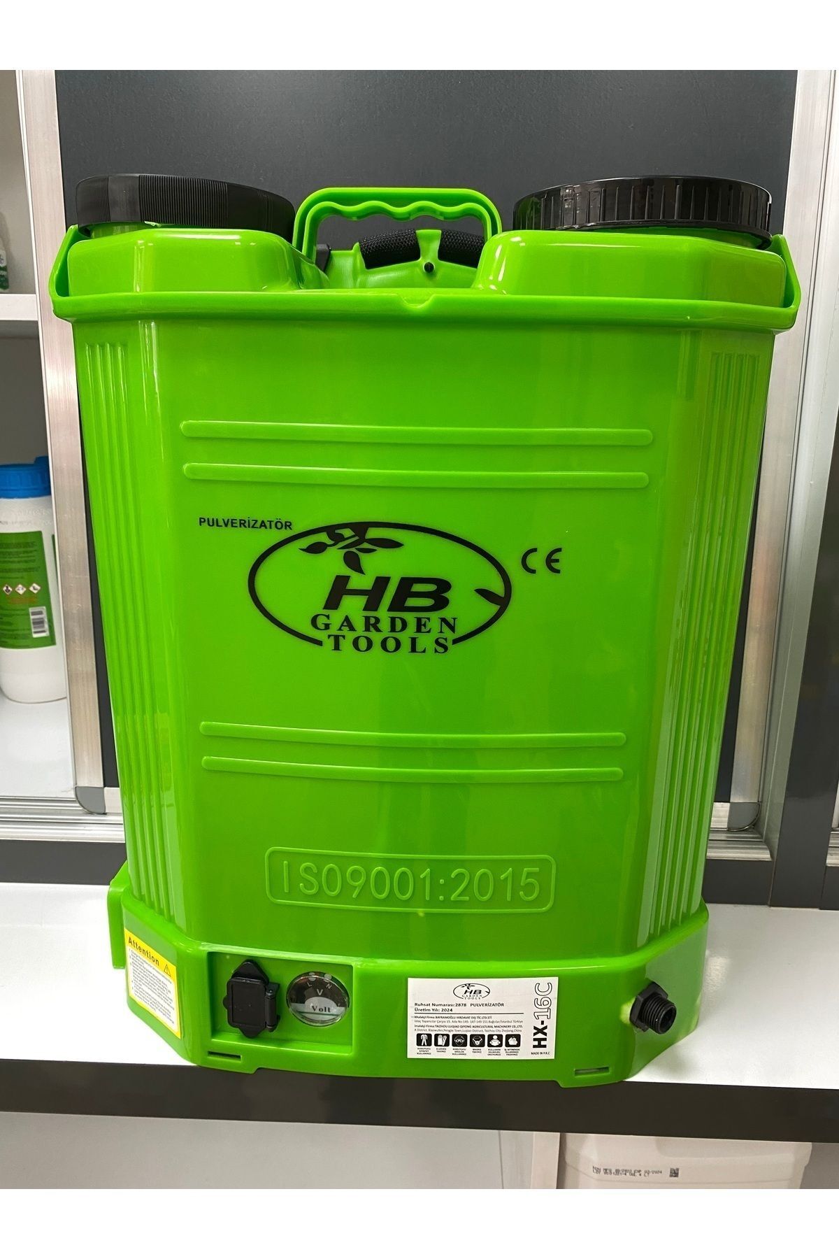 16 Lt Şarjlı Ilaçlama Pompası--sarı-mavi-yeşil-beyaz