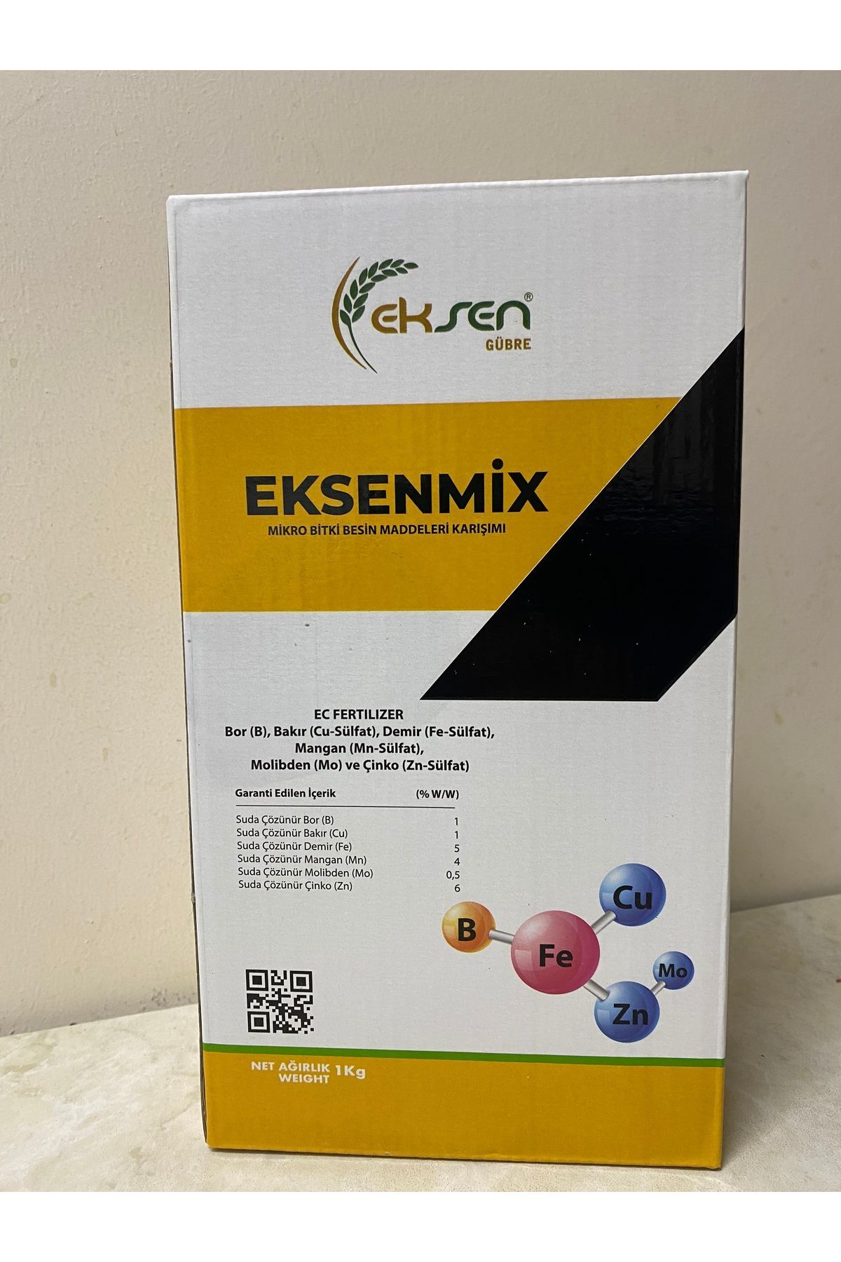 Mikro Besin Karışımı Toz Gübre Demir Bor Bakır Mangan Çinko EksenMix 1 kg