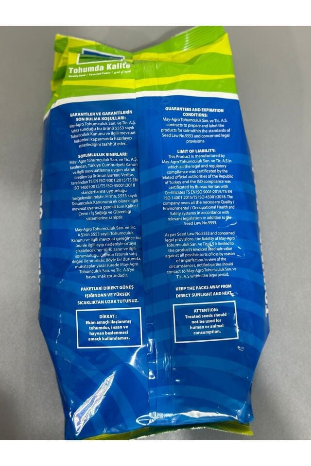 May Gina Fasülye Tohumu İpliksiz 2 KG