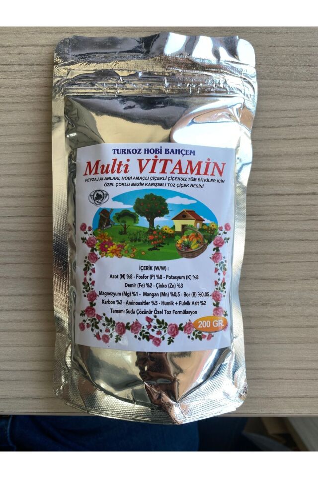 Multi VİTAMİN dengeli gübre (8-8-8+ Me) , çiçekli çiçeksiz özel çoklu besin karışımı gübre