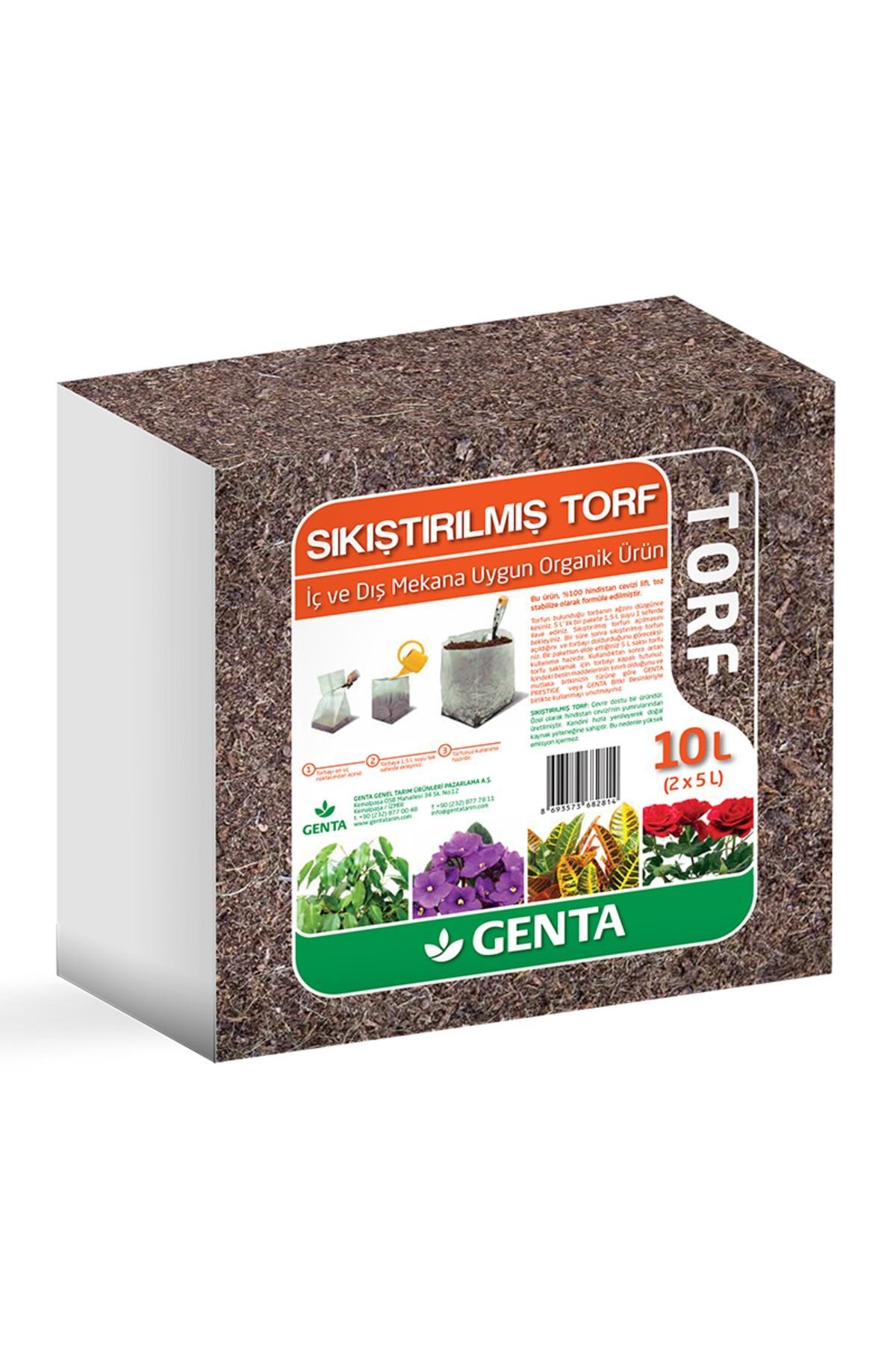 Sıkıştırılmış Torf Cocopeat 10 lt