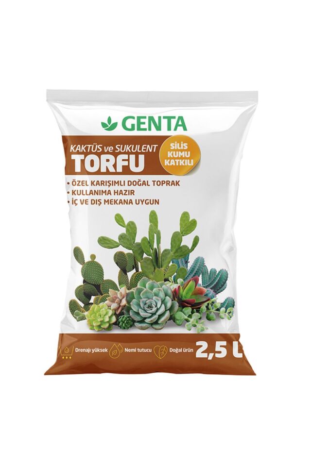 Özel Karışımlı Organik Kaktüs Toprağı 2.5 Lt