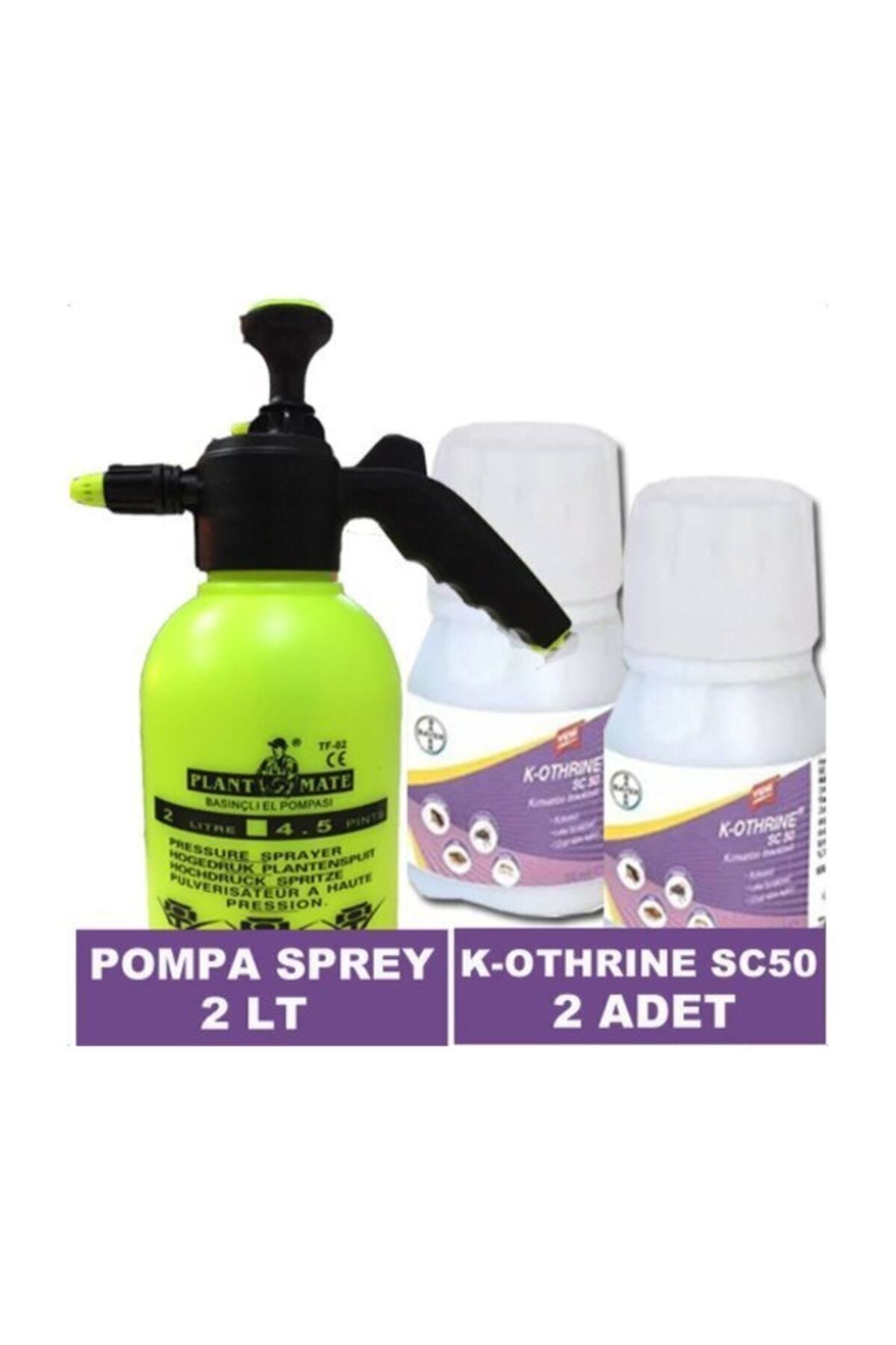 2 Adet K-othrine Sc50 Genel Haşere Ürünü + 2 Litre Pompa Sprey Keos