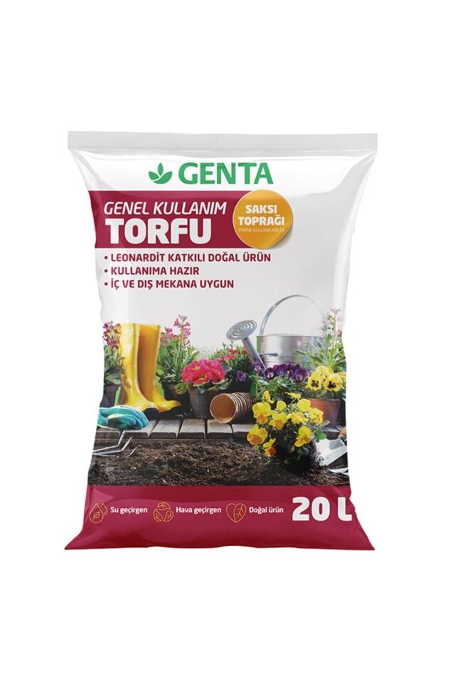 Genel Kullanım Torfu Saksı Toprağı 20 Lt