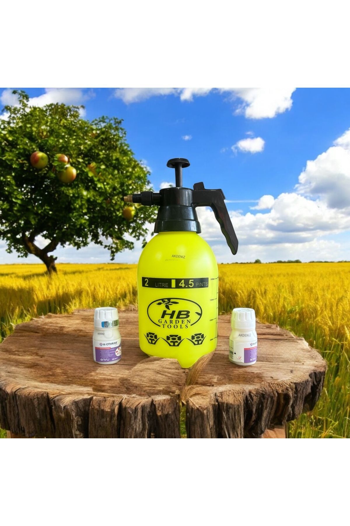 2 Adet K-othrine Sc50 Eksen Tarım Genel Haşere Ürünü 2 Litre Pompa Sprey