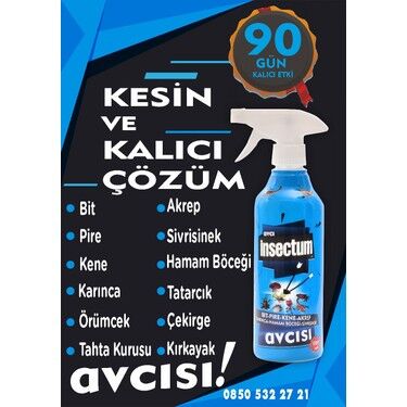 İnsectum Avcı Bit, Pire, Kene, Akrep, Karınca, Hamam Böceği Ve Sivrisinek Avcısı