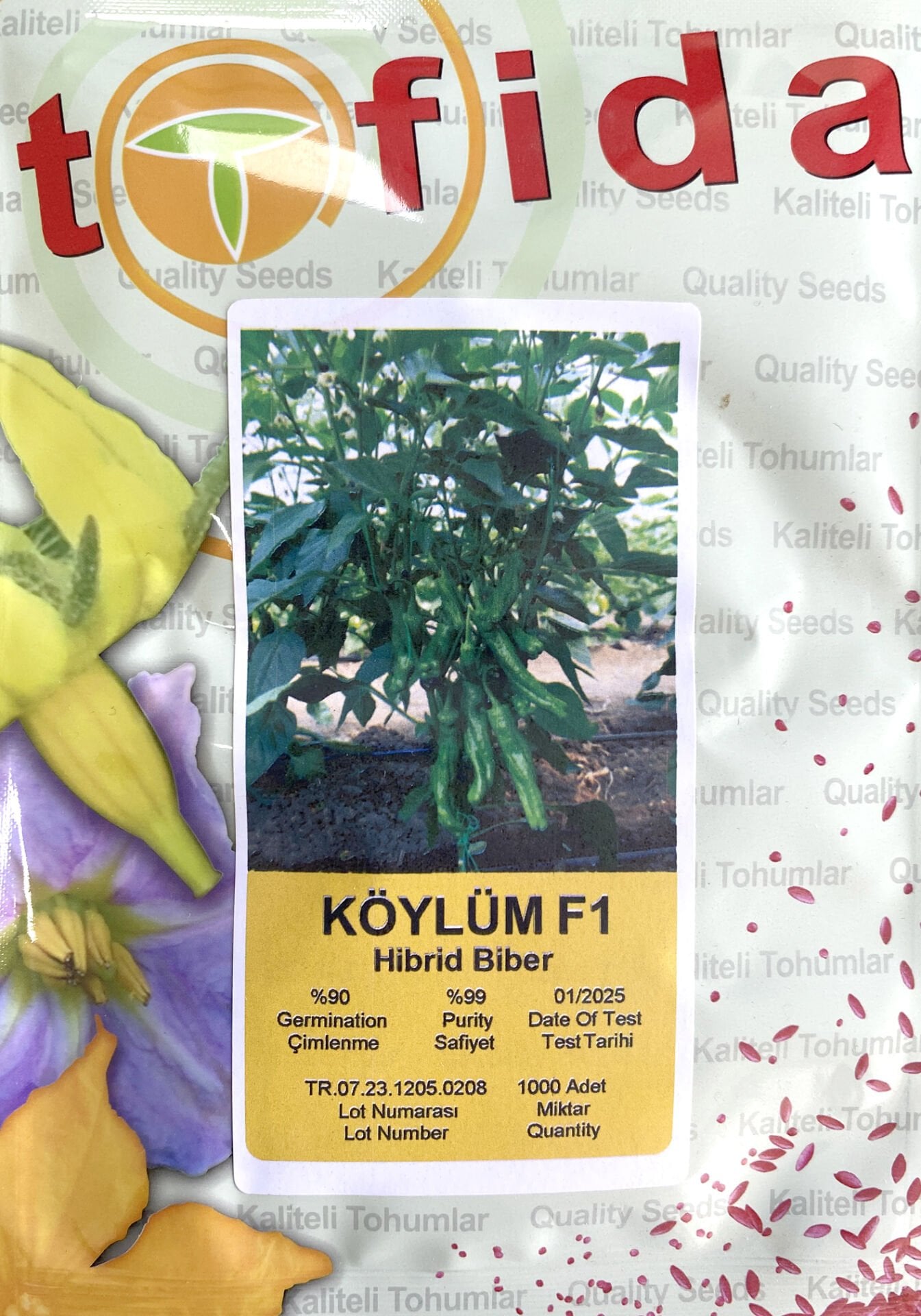 Köylüm F1 Üç Burun Köy Biberi 1000 Pk/Çk