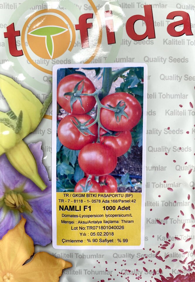 Namlı F1 Sırık Domates Tohumu 1000 Çk/Pk